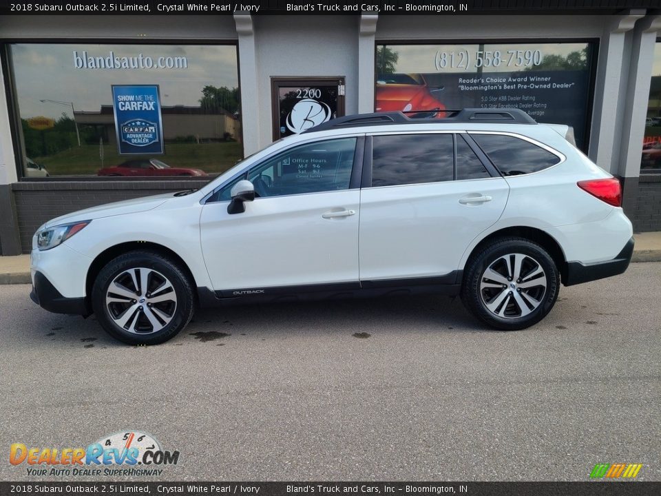 2018 Subaru Outback 2.5i Limited Crystal White Pearl / Ivory Photo #1