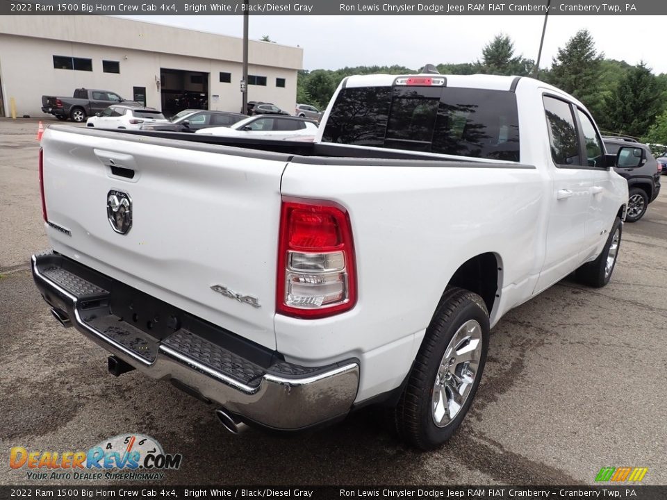 2022 Ram 1500 Big Horn Crew Cab 4x4 Bright White / Black/Diesel Gray Photo #6
