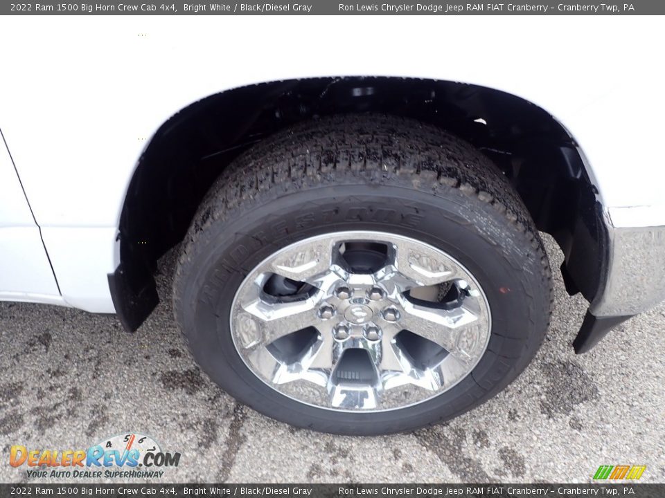 2022 Ram 1500 Big Horn Crew Cab 4x4 Bright White / Black/Diesel Gray Photo #10
