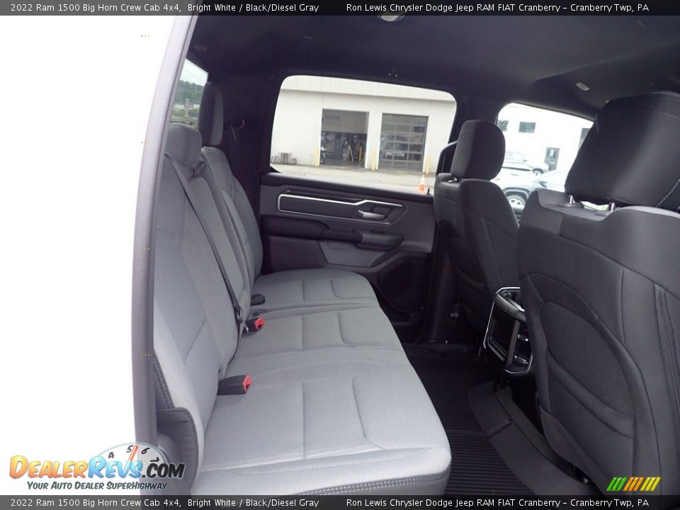 2022 Ram 1500 Big Horn Crew Cab 4x4 Bright White / Black/Diesel Gray Photo #12