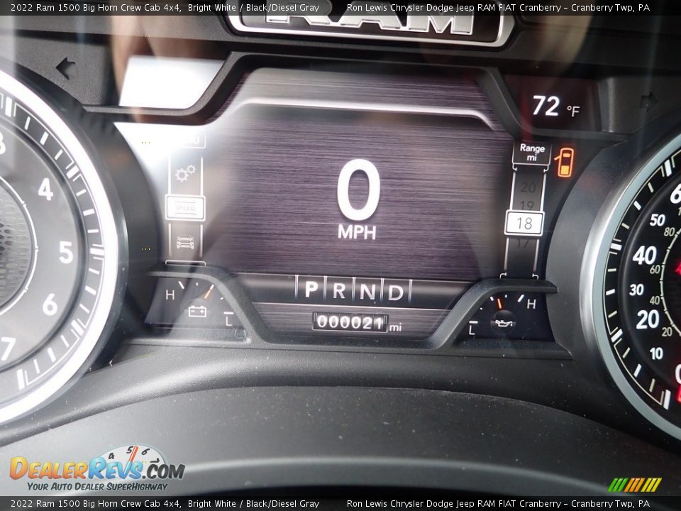 2022 Ram 1500 Big Horn Crew Cab 4x4 Bright White / Black/Diesel Gray Photo #18