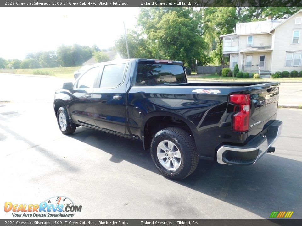 2022 Chevrolet Silverado 1500 LT Crew Cab 4x4 Black / Jet Black Photo #5