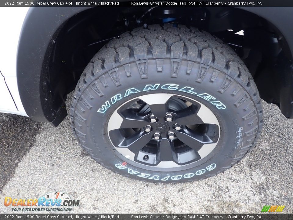 2022 Ram 1500 Rebel Crew Cab 4x4 Bright White / Black/Red Photo #10