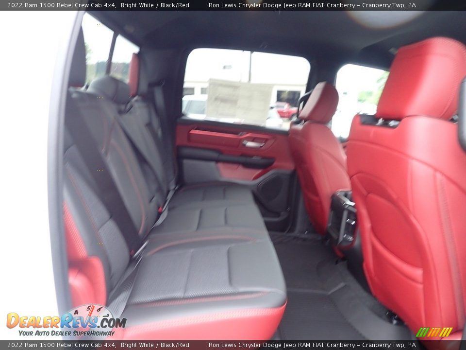 2022 Ram 1500 Rebel Crew Cab 4x4 Bright White / Black/Red Photo #12