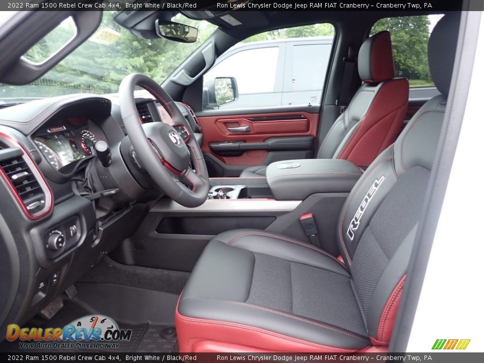 2022 Ram 1500 Rebel Crew Cab 4x4 Bright White / Black/Red Photo #15