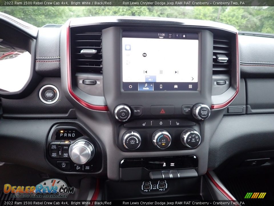 2022 Ram 1500 Rebel Crew Cab 4x4 Bright White / Black/Red Photo #18