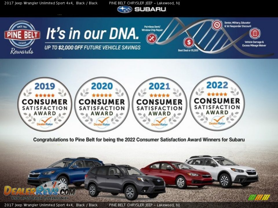 2017 Jeep Wrangler Unlimited Sport 4x4 Black / Black Photo #11