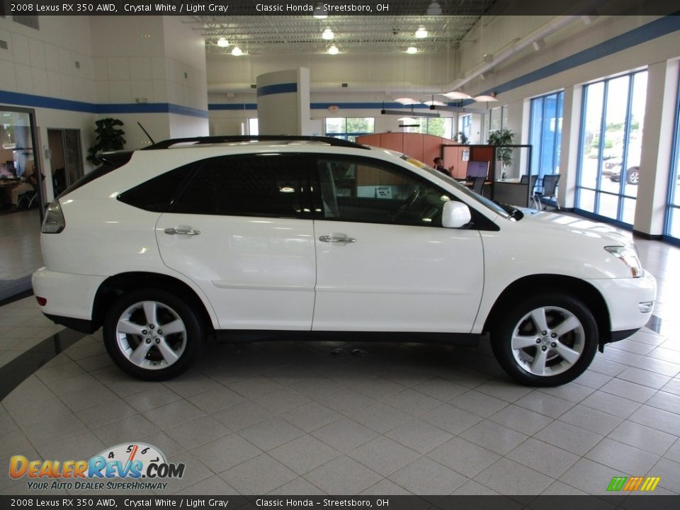 2008 Lexus RX 350 AWD Crystal White / Light Gray Photo #4