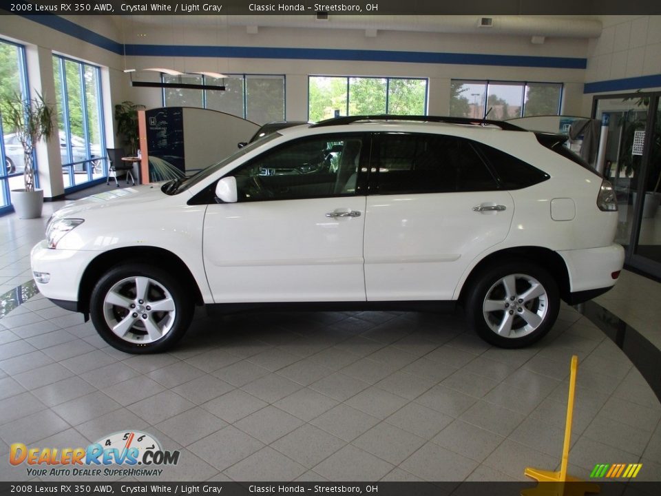 2008 Lexus RX 350 AWD Crystal White / Light Gray Photo #10