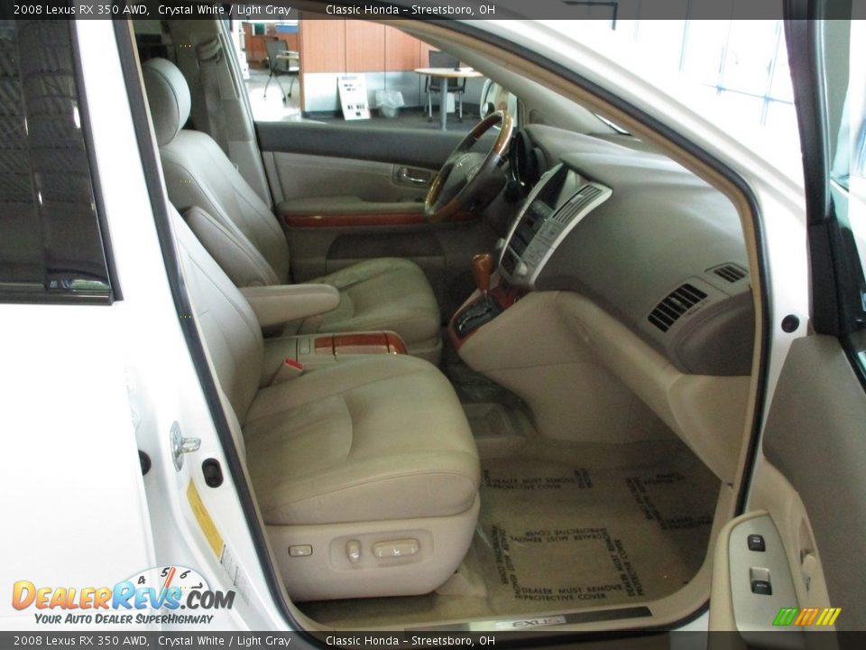 2008 Lexus RX 350 AWD Crystal White / Light Gray Photo #17