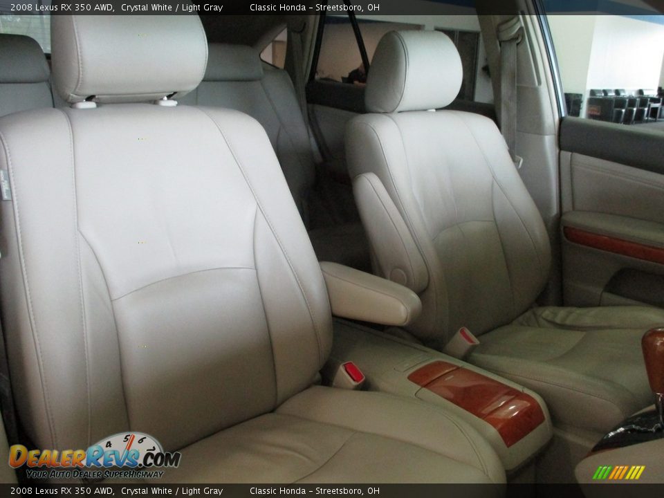 2008 Lexus RX 350 AWD Crystal White / Light Gray Photo #18