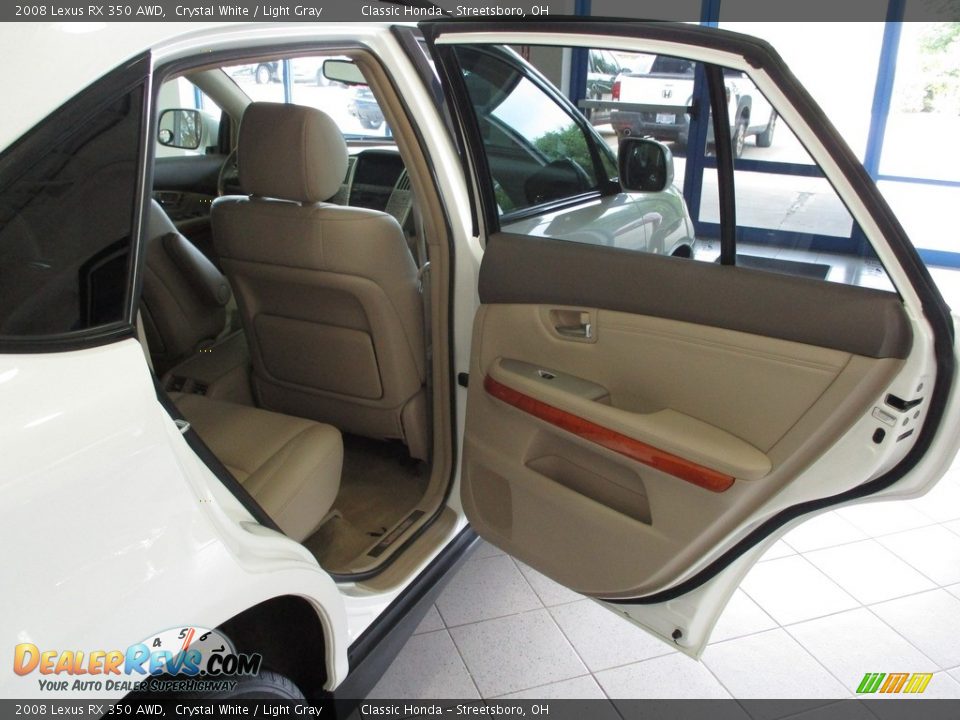 2008 Lexus RX 350 AWD Crystal White / Light Gray Photo #20