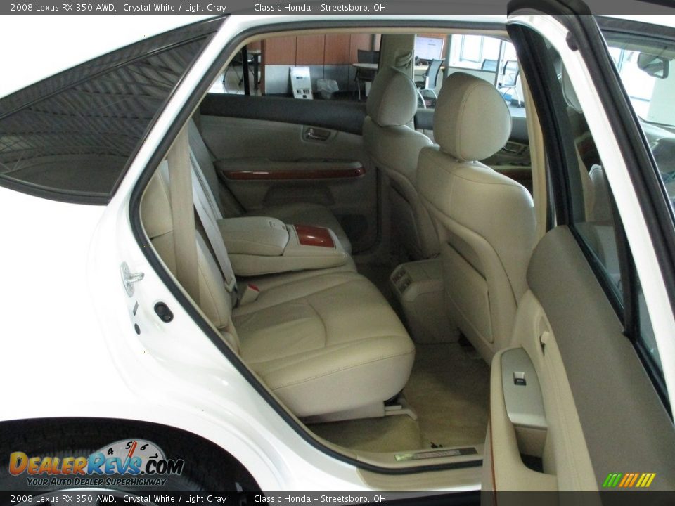 2008 Lexus RX 350 AWD Crystal White / Light Gray Photo #21