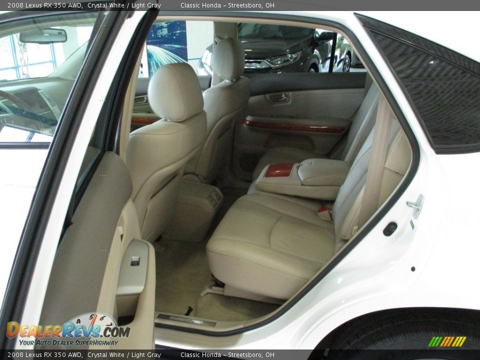 2008 Lexus RX 350 AWD Crystal White / Light Gray Photo #24