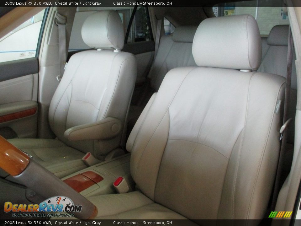 2008 Lexus RX 350 AWD Crystal White / Light Gray Photo #29