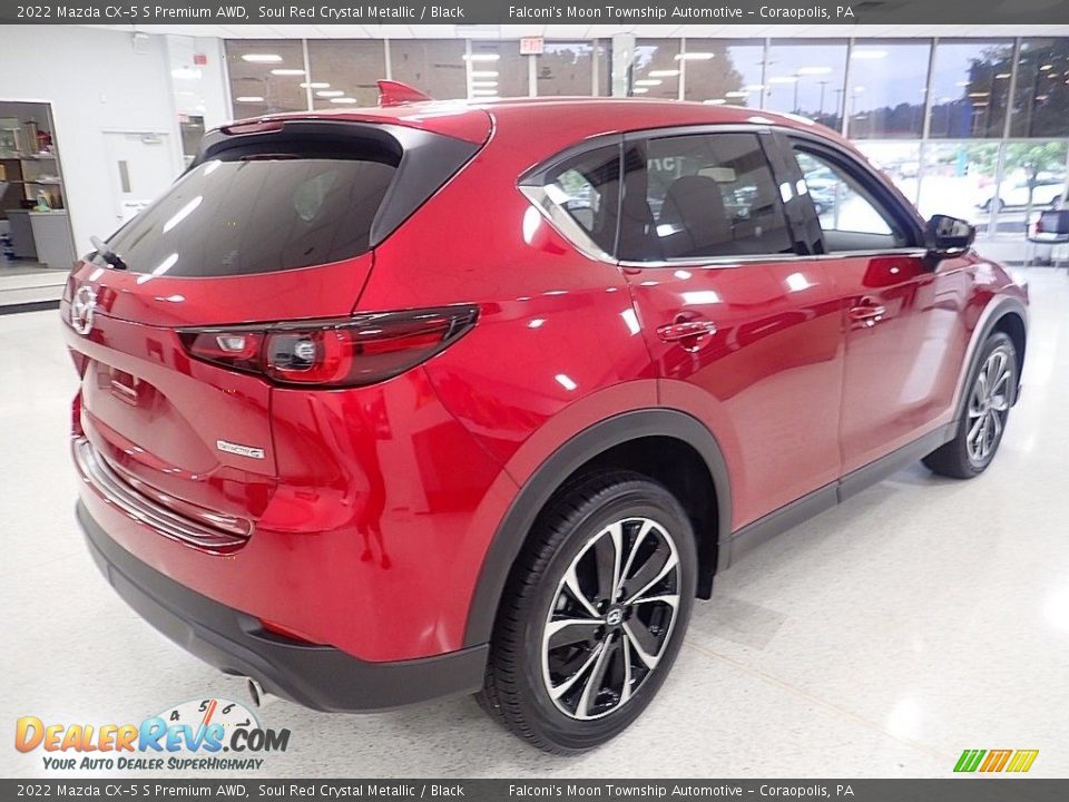 2022 Mazda CX-5 S Premium AWD Soul Red Crystal Metallic / Black Photo #2