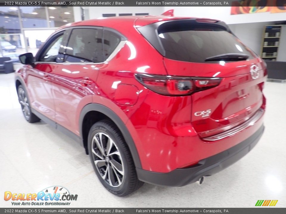 2022 Mazda CX-5 S Premium AWD Soul Red Crystal Metallic / Black Photo #5