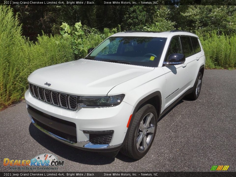 2021 Jeep Grand Cherokee L Limited 4x4 Bright White / Black Photo #3