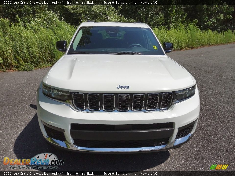 2021 Jeep Grand Cherokee L Limited 4x4 Bright White / Black Photo #4