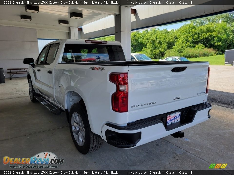 2022 Chevrolet Silverado 1500 Custom Crew Cab 4x4 Summit White / Jet Black Photo #7