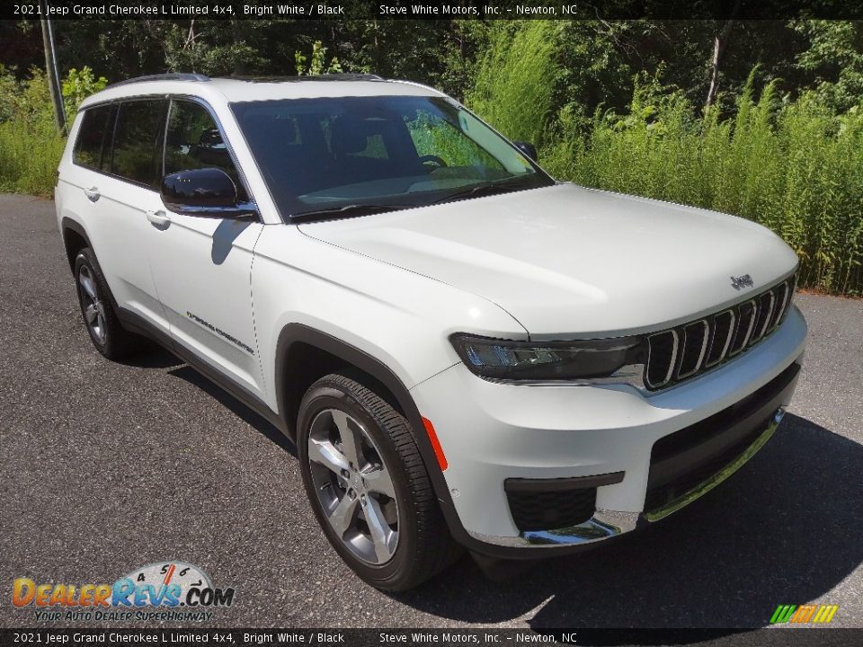 2021 Jeep Grand Cherokee L Limited 4x4 Bright White / Black Photo #5