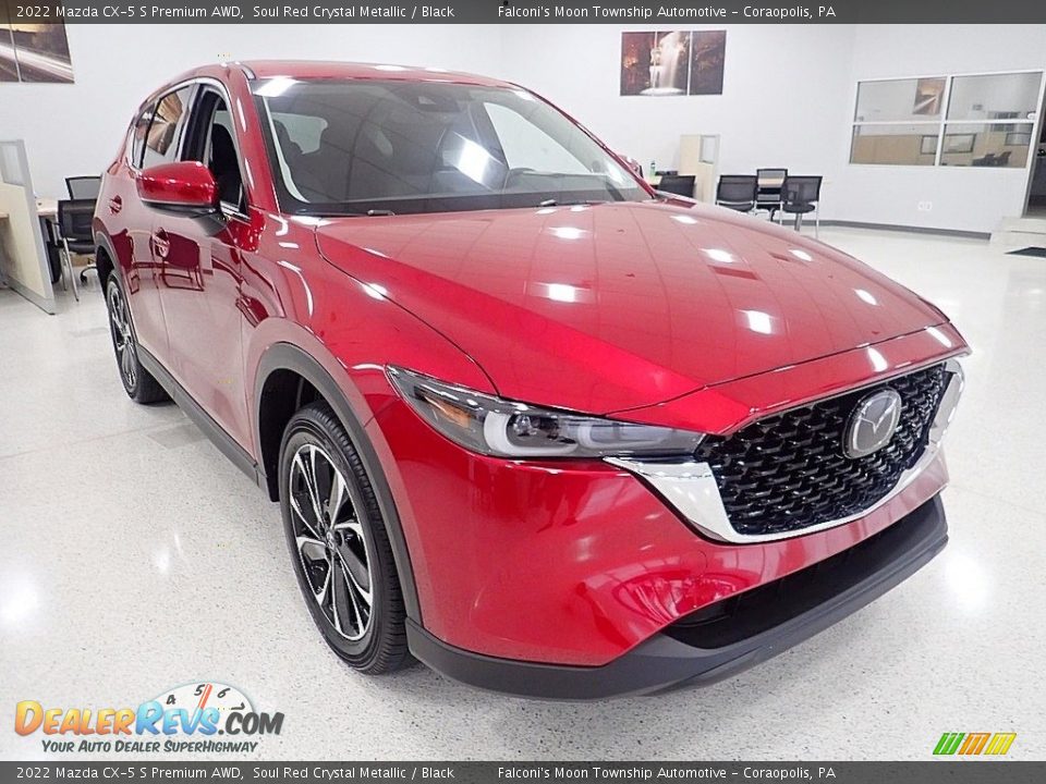 2022 Mazda CX-5 S Premium AWD Soul Red Crystal Metallic / Black Photo #9