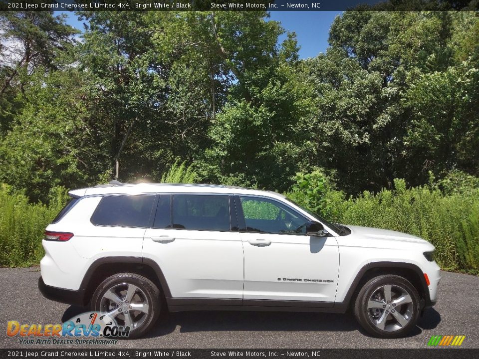 2021 Jeep Grand Cherokee L Limited 4x4 Bright White / Black Photo #6