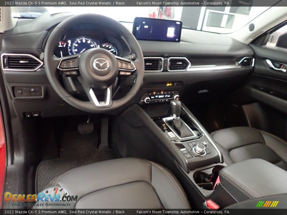 Black Interior - 2022 Mazda CX-5 S Premium AWD Photo #13
