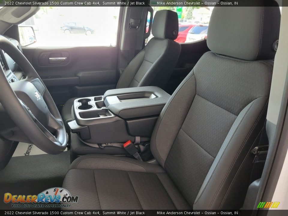 2022 Chevrolet Silverado 1500 Custom Crew Cab 4x4 Summit White / Jet Black Photo #15