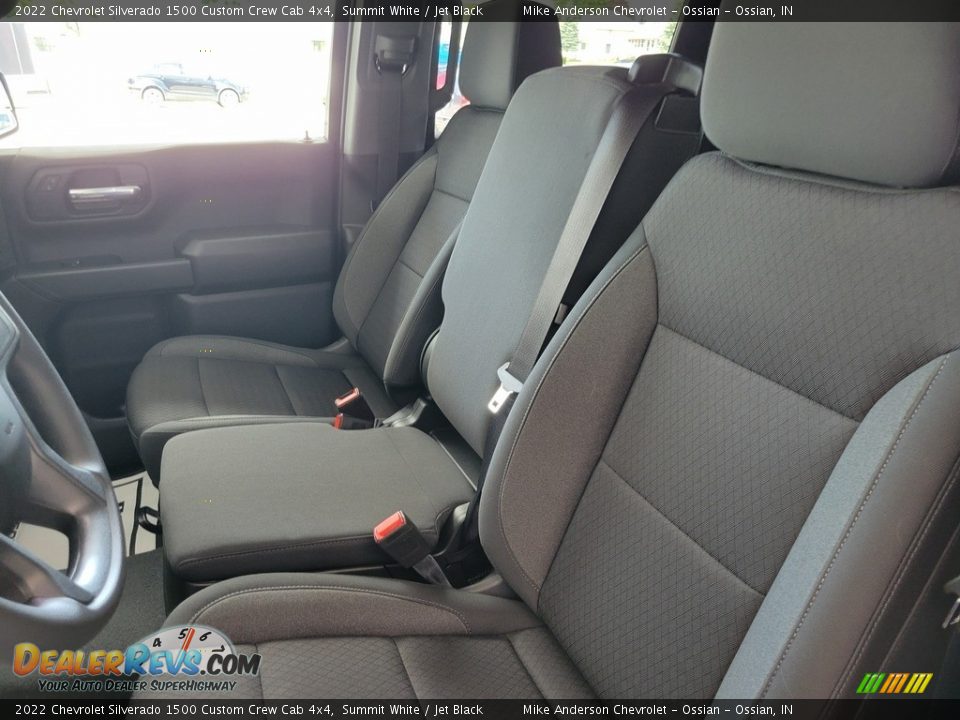 2022 Chevrolet Silverado 1500 Custom Crew Cab 4x4 Summit White / Jet Black Photo #16