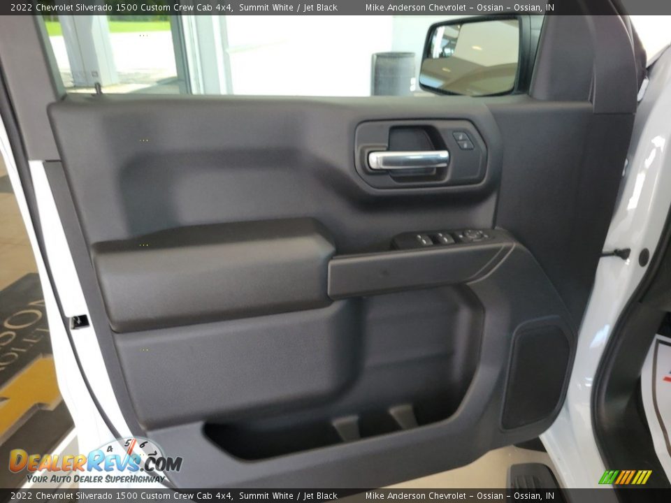 2022 Chevrolet Silverado 1500 Custom Crew Cab 4x4 Summit White / Jet Black Photo #23