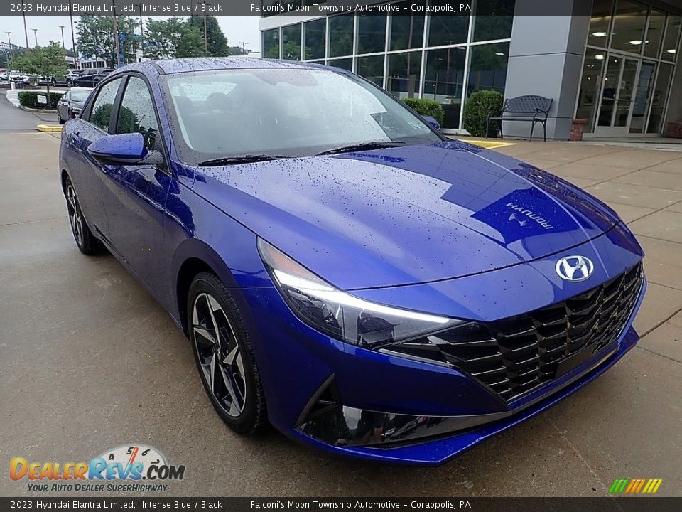 2023 Hyundai Elantra Limited Intense Blue / Black Photo #9