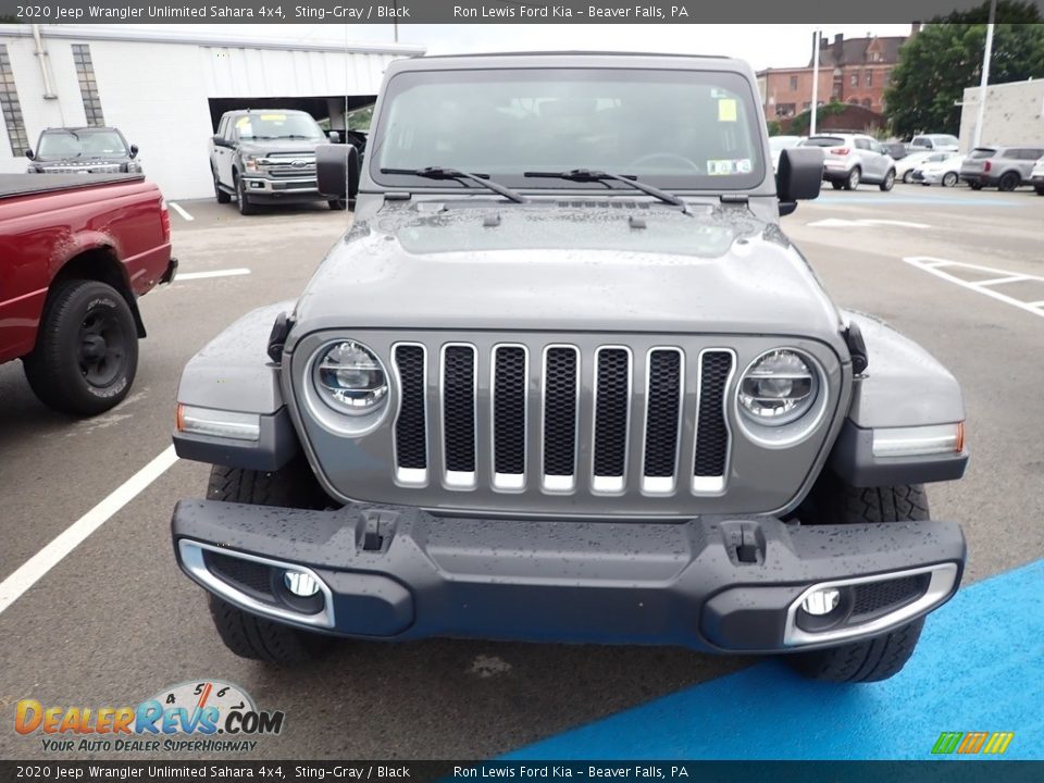 2020 Jeep Wrangler Unlimited Sahara 4x4 Sting-Gray / Black Photo #2