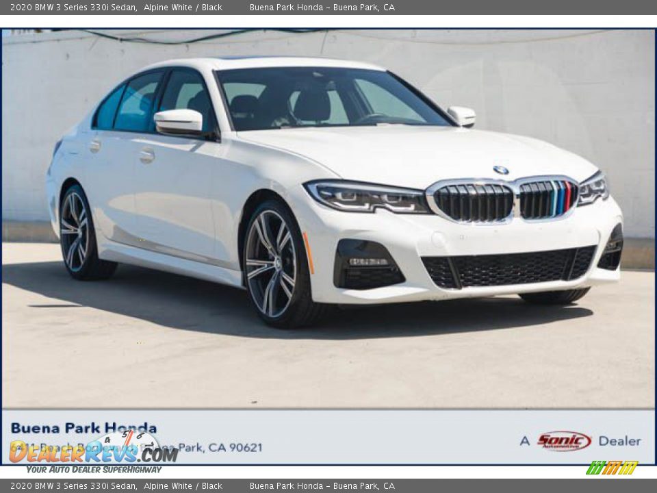 2020 BMW 3 Series 330i Sedan Alpine White / Black Photo #1