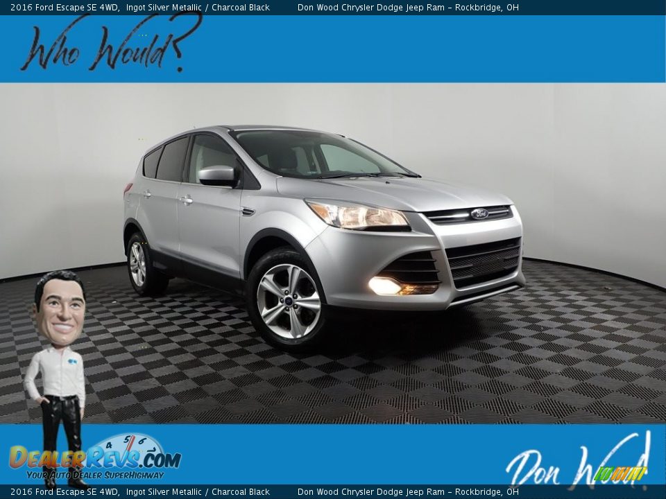2016 Ford Escape SE 4WD Ingot Silver Metallic / Charcoal Black Photo #1