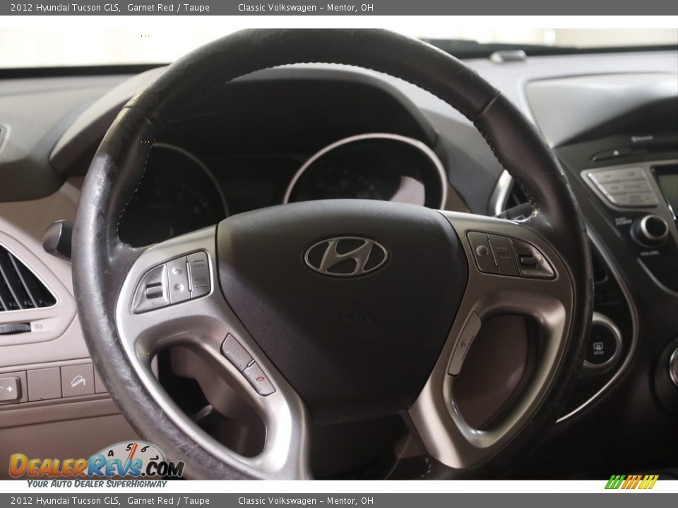 2012 Hyundai Tucson GLS Garnet Red / Taupe Photo #7