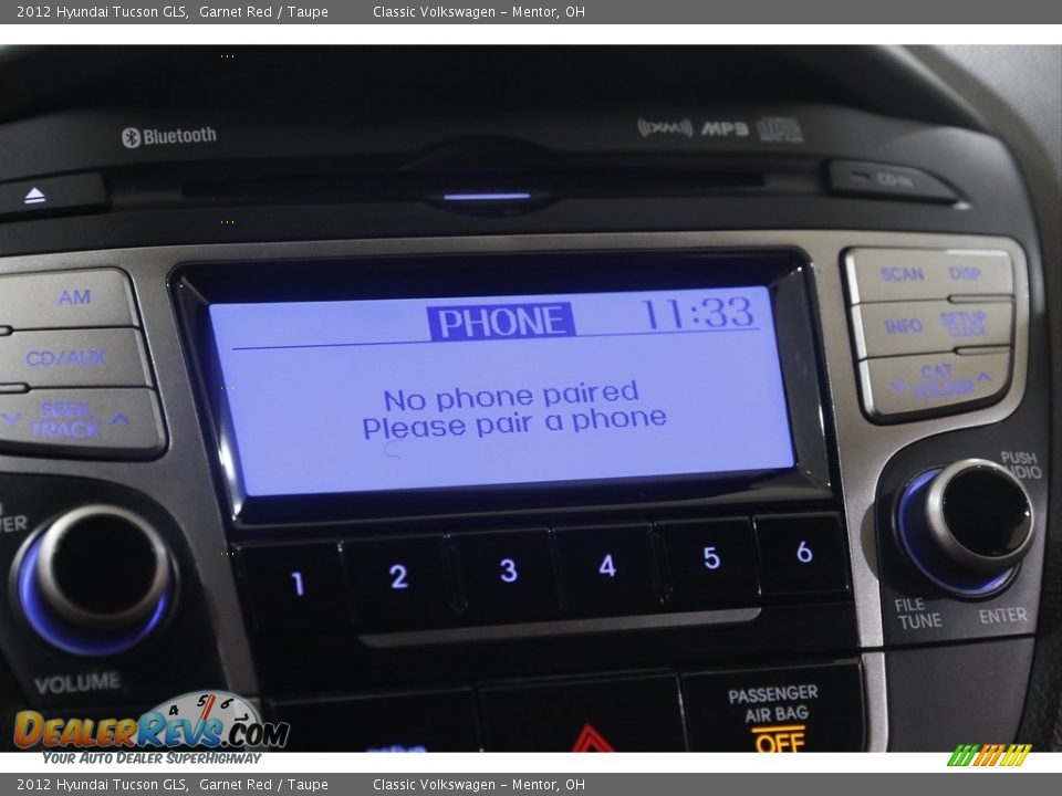 2012 Hyundai Tucson GLS Garnet Red / Taupe Photo #11