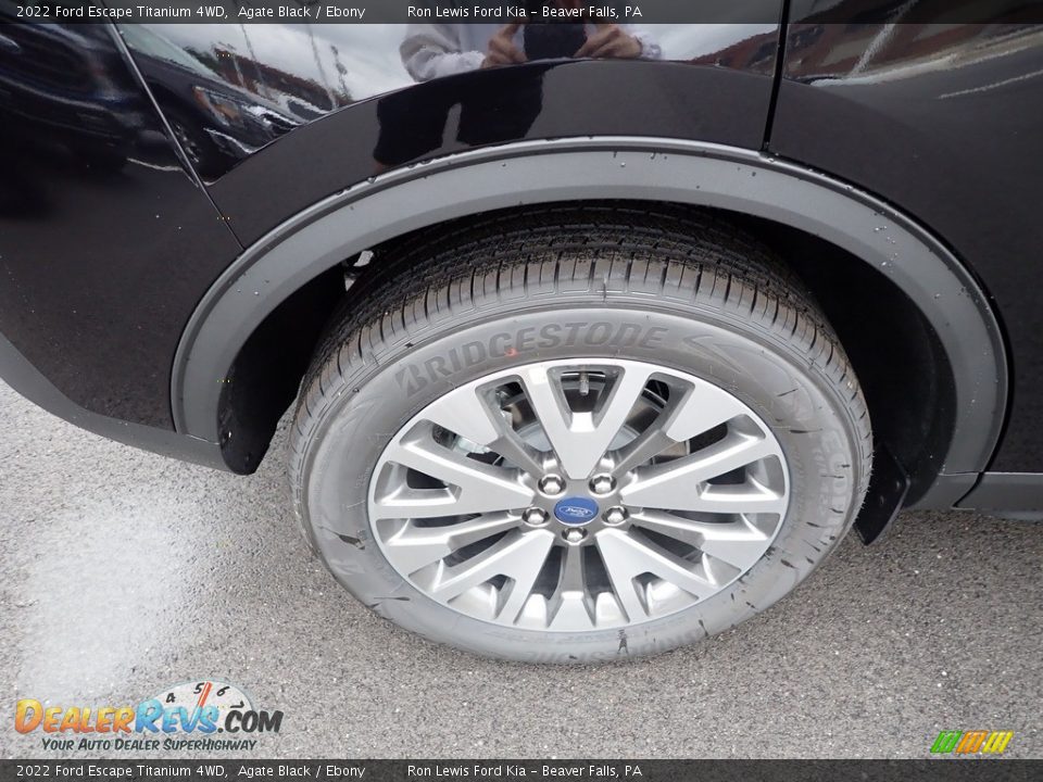 2022 Ford Escape Titanium 4WD Agate Black / Ebony Photo #9