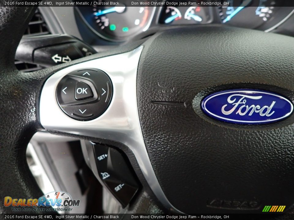 2016 Ford Escape SE 4WD Ingot Silver Metallic / Charcoal Black Photo #16
