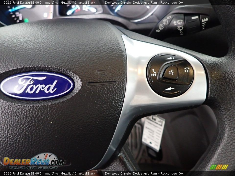 2016 Ford Escape SE 4WD Ingot Silver Metallic / Charcoal Black Photo #17