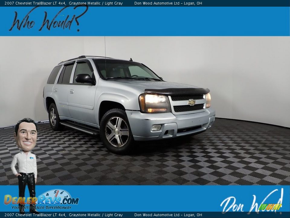 2007 Chevrolet TrailBlazer LT 4x4 Graystone Metallic / Light Gray Photo #1