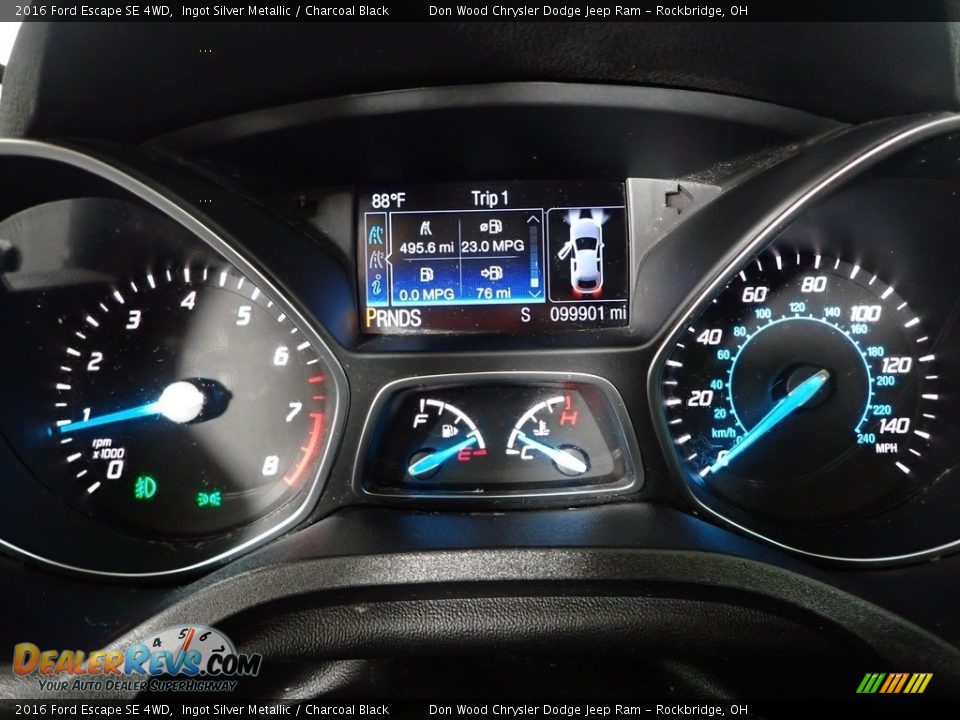 2016 Ford Escape SE 4WD Ingot Silver Metallic / Charcoal Black Photo #18