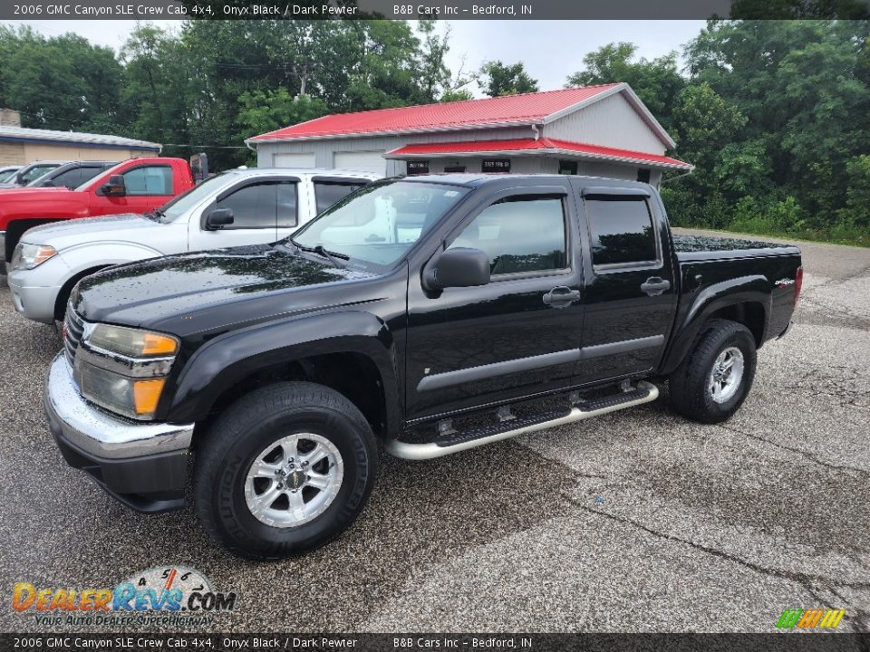 2006 GMC Canyon SLE Crew Cab 4x4 Onyx Black / Dark Pewter Photo #1