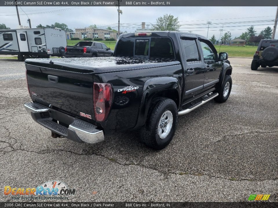 2006 GMC Canyon SLE Crew Cab 4x4 Onyx Black / Dark Pewter Photo #5