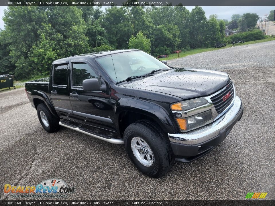 2006 GMC Canyon SLE Crew Cab 4x4 Onyx Black / Dark Pewter Photo #6