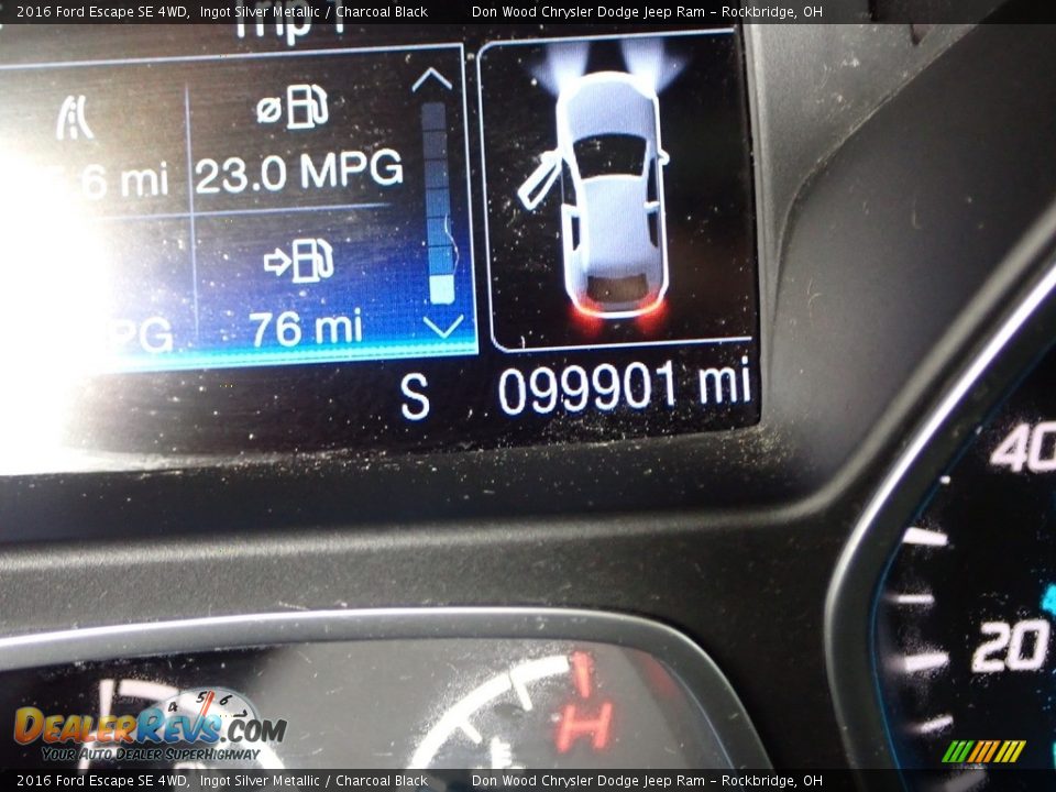 2016 Ford Escape SE 4WD Ingot Silver Metallic / Charcoal Black Photo #32