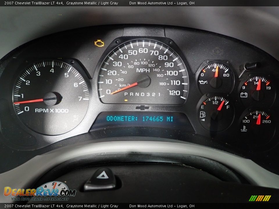 2007 Chevrolet TrailBlazer LT 4x4 Graystone Metallic / Light Gray Photo #16