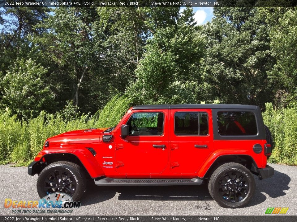 Firecracker Red 2022 Jeep Wrangler Unlimited Sahara 4XE Hybrid Photo #1