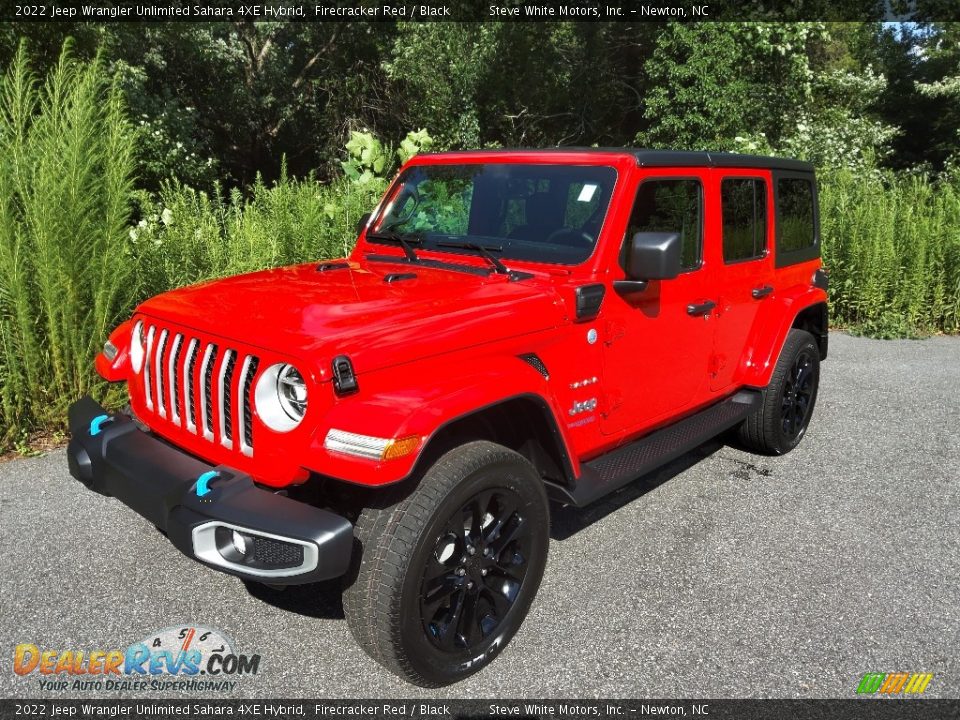 2022 Jeep Wrangler Unlimited Sahara 4XE Hybrid Firecracker Red / Black Photo #2