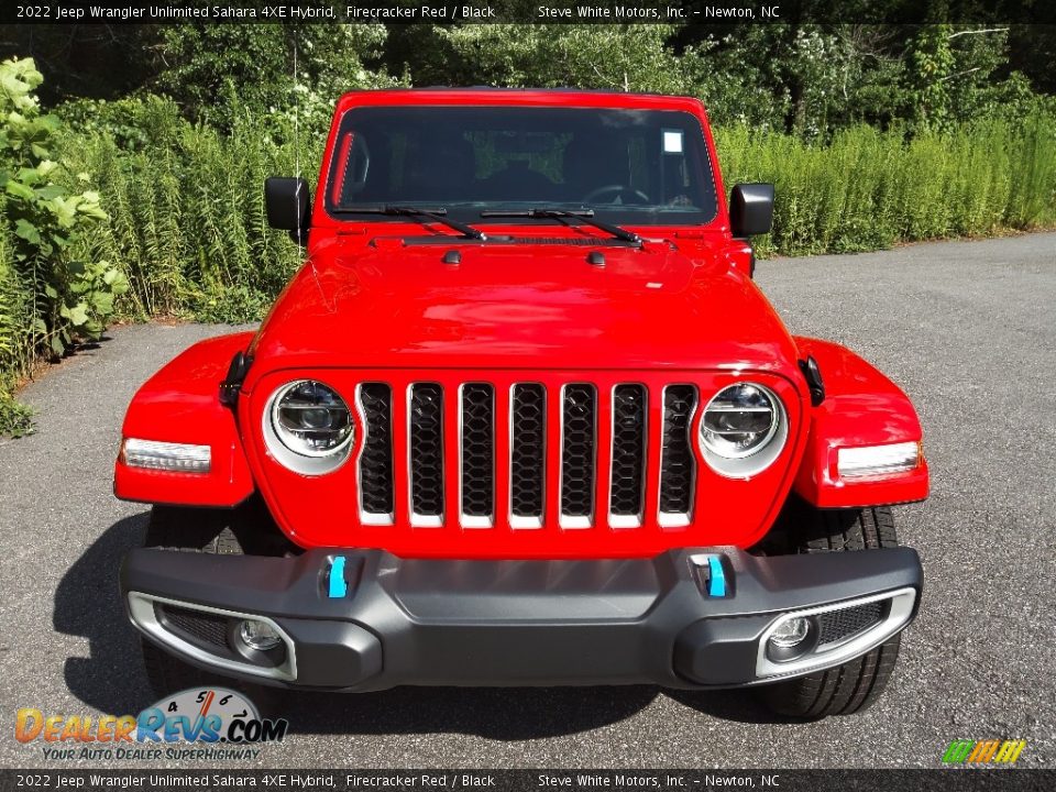 2022 Jeep Wrangler Unlimited Sahara 4XE Hybrid Firecracker Red / Black Photo #3